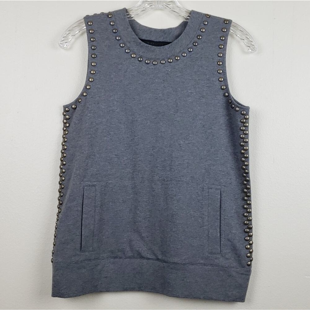 Norma Kamali | Sleeveless Studded Top, Size XS